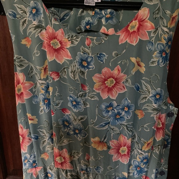 Pure silk formal sleeveless Talbots floral pastel dress (new) - Picture 7 of 9